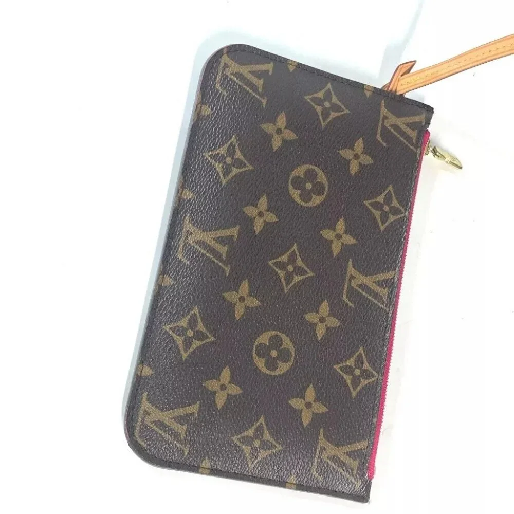 LOUIS VUITTON Monogram Never full PM Tote Bag Shoulder Bag with Pouch